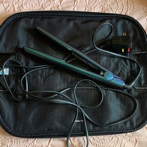 GHD purple blue rainbow 1” flat iron